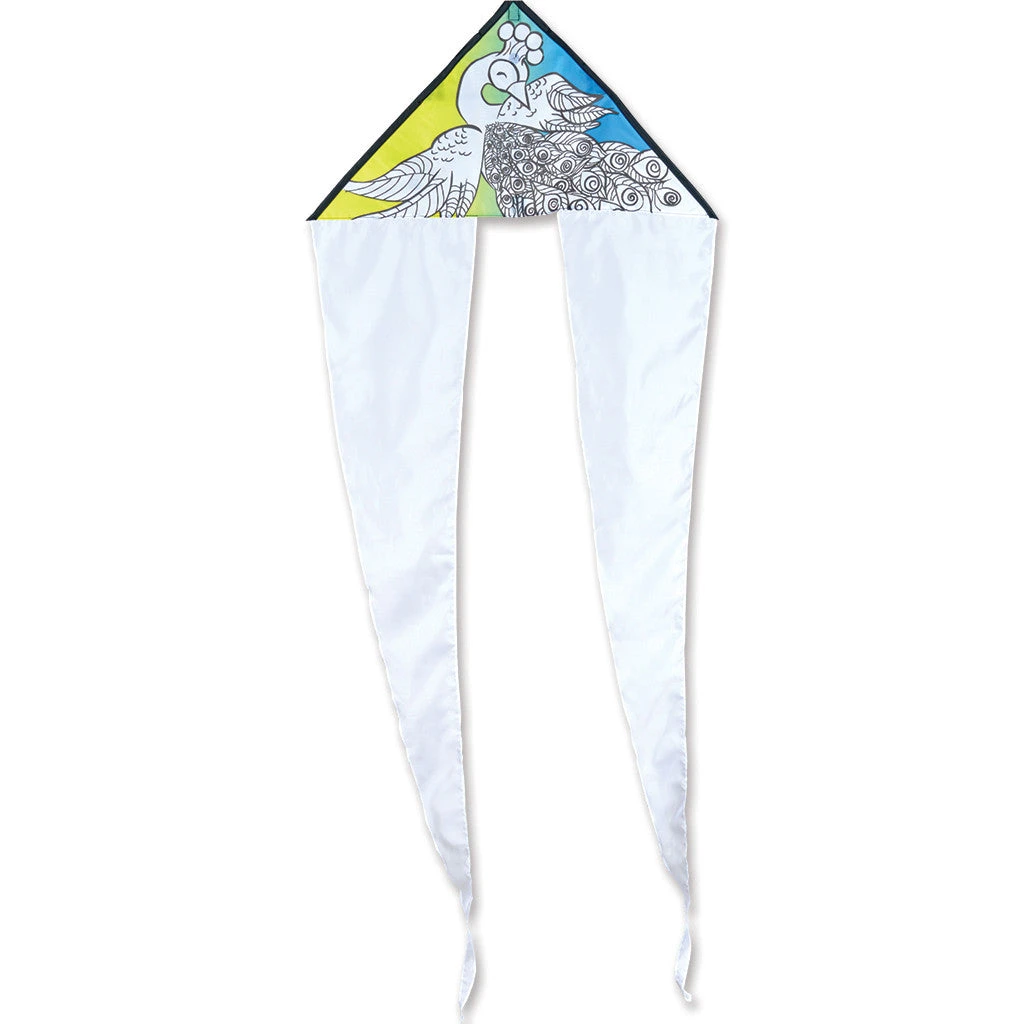 Coloring Kite - Peacock 1 Coloring Kite - Peacock